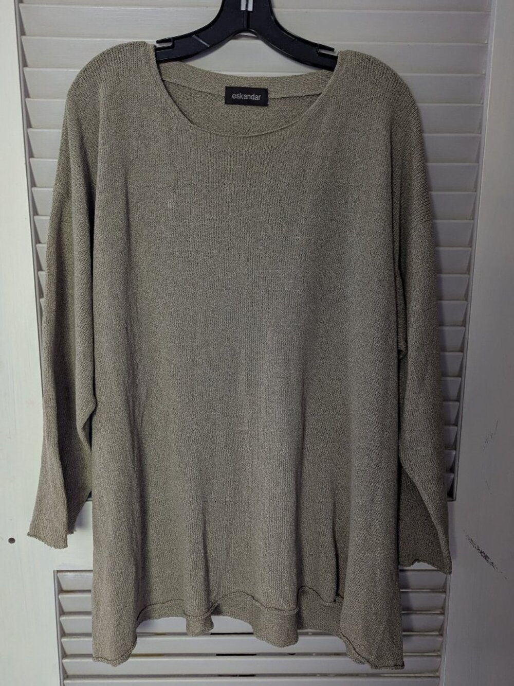 Eskandar silk knit top
